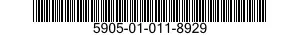 5905-01-011-8929  5905010118929 010118929