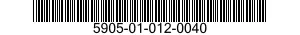5905-01-012-0040  5905010120040 010120040