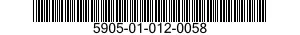 5905-01-012-0058  5905010120058 010120058