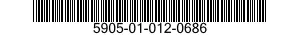 5905-01-012-0686  5905010120686 010120686