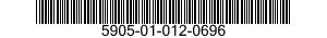 5905-01-012-0696 RESISTOR,FIXED,WIREWOUND,INDUCT 5905010120696 010120696