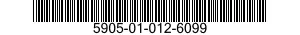 5905-01-012-6099 RESISTOR,FIXED,WIRE WOUND 5905010126099 010126099
