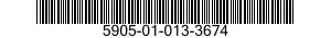 5905-01-013-3674 RESISTOR,VARIABLE,NONWIRE WOUND, 5905010133674 010133674