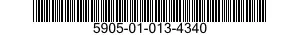 5905-01-013-4340 RESISTOR,FIXED,WIRE WOUND,INDUCT 5905010134340 010134340