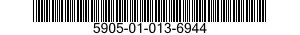 5905-01-013-6944 RESISTOR,FIXED,WIRE WOUND 5905010136944 010136944