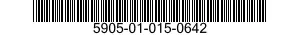 5905-01-015-0642 RESISTOR,VARIABLE,NONWIRE WOUND, 5905010150642 010150642