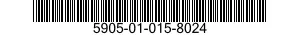 5905-01-015-8024 RESISTOR,FIXED,WIRE WOUND,NONINDUCTIVE 5905010158024 010158024