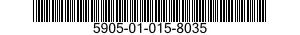 5905-01-015-8035 RESISTOR,FIXED,WIRE WOUND,INDUCT 5905010158035 010158035