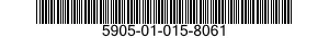 5905-01-015-8061 RESISTOR,FIXED,WIRE WOUND,INDUCT 5905010158061 010158061