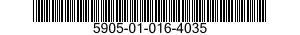 5905-01-016-4035 RESISTOR,FIXED,WIRE WOUND,INDUCTIVE 5905010164035 010164035