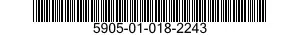5905-01-018-2243  5905010182243 010182243