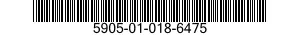 5905-01-018-6475  5905010186475 010186475