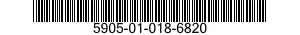 5905-01-018-6820 RESISTOR,FIXED,FILM 5905010186820 010186820