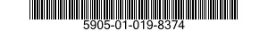 5905-01-019-8374 RESISTOR,FIXED,WIRE WOUND,INDUCTIVE 5905010198374 010198374