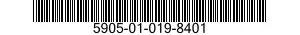 5905-01-019-8401 RESISTOR,FIXED,WIRE WOUND,INDUCT 5905010198401 010198401