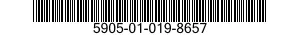 5905-01-019-8657  5905010198657 010198657