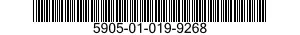 5905-01-019-9268 RESISTOR,FIXED,WIREWOUND 5905010199268 010199268