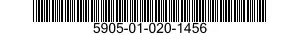5905-01-020-1456 RESISTOR,FIXED,WIRE WOUND,NONIND 5905010201456 010201456