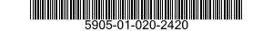 5905-01-020-2420  5905010202420 010202420