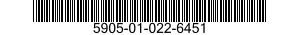 5905-01-022-6451 RESISTOR,VARIABLE,NONWIRE WOUND,NONPRECI 5905010226451 010226451