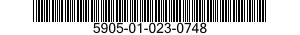 5905-01-023-0748  5905010230748 010230748