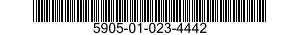 5905-01-023-4442 RESISTOR,FIXED,WIRE WOUND 5905010234442 010234442