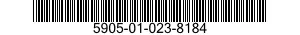 5905-01-023-8184 RESISTOR,VARIABLE,NONWIRE WOUND, 5905010238184 010238184