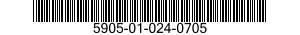5905-01-024-0705  5905010240705 010240705