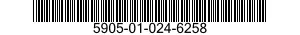 5905-01-024-6258  5905010246258 010246258
