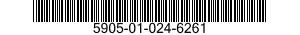 5905-01-024-6261  5905010246261 010246261