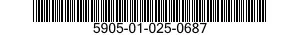 5905-01-025-0687  5905010250687 010250687