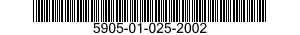 5905-01-025-2002  5905010252002 010252002