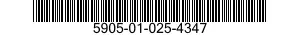 5905-01-025-4347 RESISTOR,VARIABLE,WIRE WOUND,NONPRECISION 5905010254347 010254347
