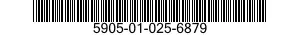 5905-01-025-6879 RESISTOR,FIXED,WIRE WOUND,INDUCTIVE 5905010256879 010256879