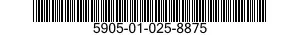 5905-01-025-8875  5905010258875 010258875