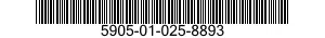 5905-01-025-8893  5905010258893 010258893