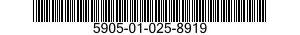 5905-01-025-8919  5905010258919 010258919