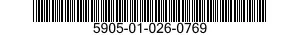 5905-01-026-0769  5905010260769 010260769