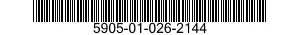 5905-01-026-2144 RESISTOR,VARIABLE,NONWIRE WOUND,NONPRECISION 5905010262144 010262144