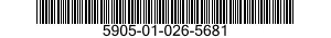 5905-01-026-5681  5905010265681 010265681