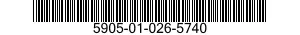 5905-01-026-5740  5905010265740 010265740