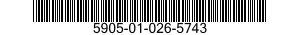 5905-01-026-5743  5905010265743 010265743