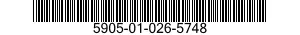 5905-01-026-5748  5905010265748 010265748