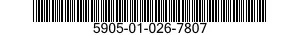 5905-01-026-7807  5905010267807 010267807