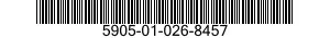 5905-01-026-8457 RESISTOR,FIXED,WIRE WOUND 5905010268457 010268457