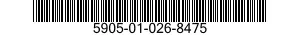 5905-01-026-8475  5905010268475 010268475