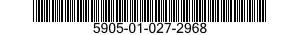 5905-01-027-2968 RESISTOR,FIXED,WIRE WOUND 5905010272968 010272968