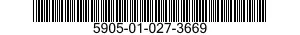 5905-01-027-3669  5905010273669 010273669