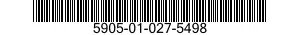 5905-01-027-5498  5905010275498 010275498