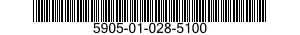 5905-01-028-5100  5905010285100 010285100